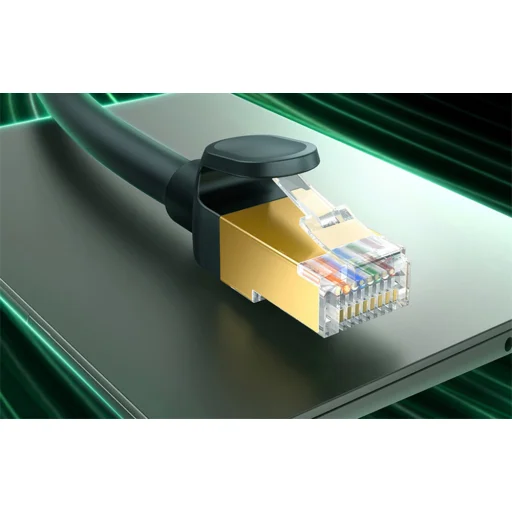 Baseus hálózati kábel cat.8 Ethernet RJ45, 40Gbps, 2m (fekete) - 10