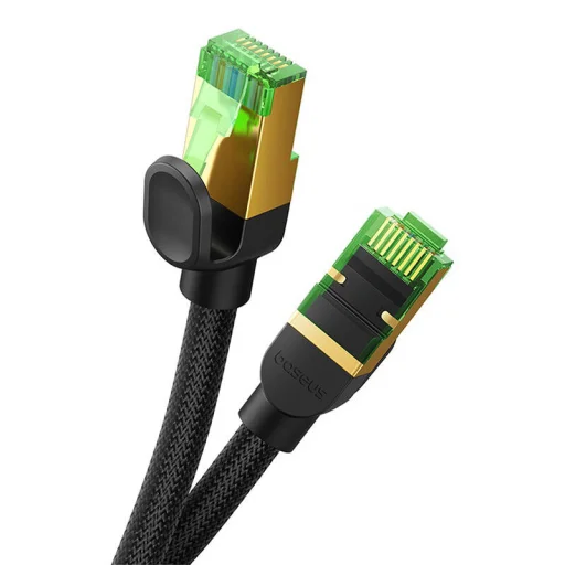 Baseus fonott hálózati kábel cat.8 Ethernet RJ45, 40Gbps, 0.5m (fekete) - 7