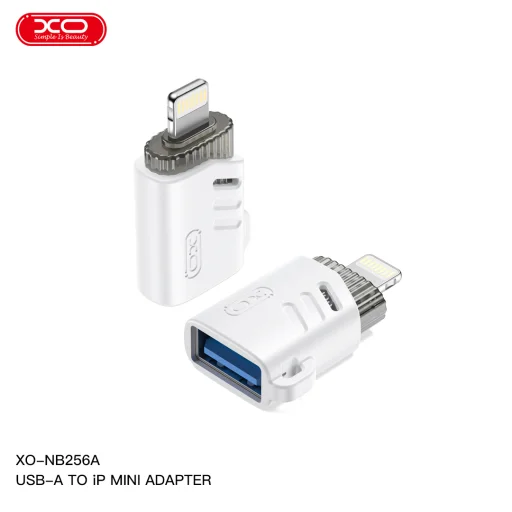XO adapter NB256A OTG USB - Lightning fehér - 5