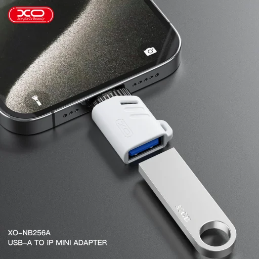 XO adapter NB256A OTG USB - Lightning fehér - 6