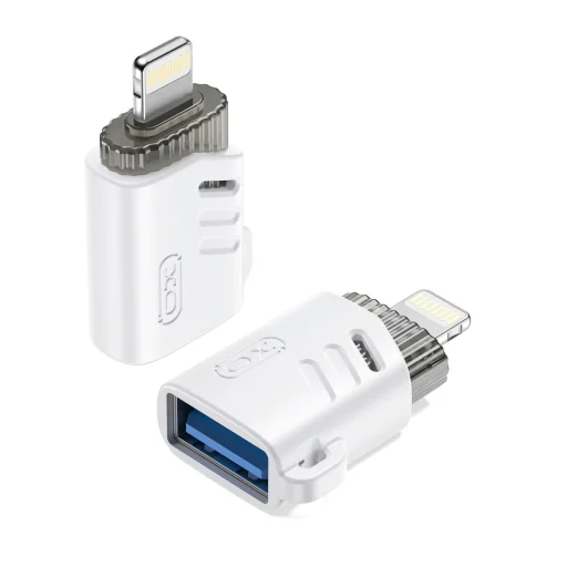 XO adapter NB256A OTG USB - Lightning fehér - 1