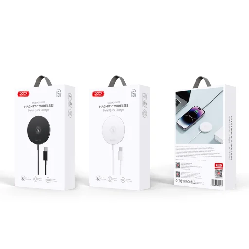 XO vezeték nélküli töltő CX022 mágneses fekete 15W magsafe kompatibilis - 2