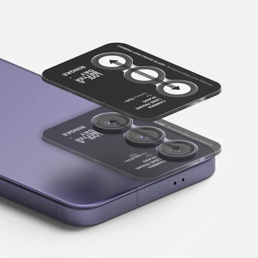 Samsung Galaxy S24 Plus Ringke kameralencsevédő üvegfólia fekete - 5