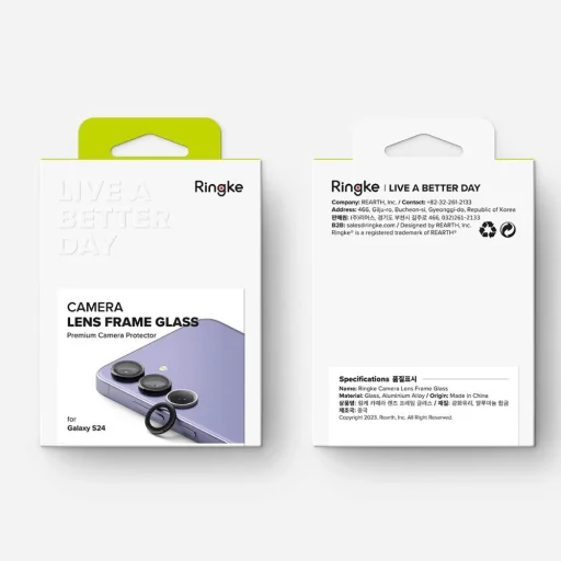 Samsung Galaxy S24 Plus Ringke kameralencsevédő üvegfólia fekete - 7