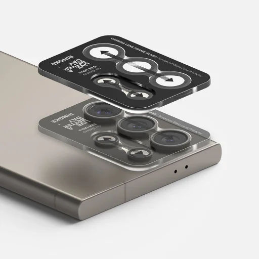 Samsung Galaxy S24 Ultra Ringke kameralencsevédő üvegfólia fekete - 4