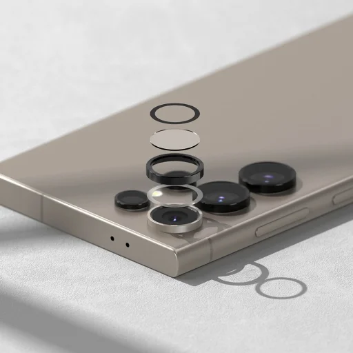 Samsung Galaxy S24 Ultra Ringke kameralencsevédő üvegfólia fekete - 5