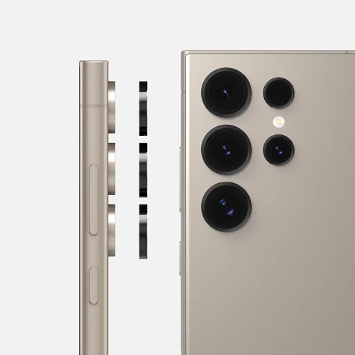 Samsung Galaxy S24 Ultra Ringke kameralencsevédő üvegfólia fekete - 6