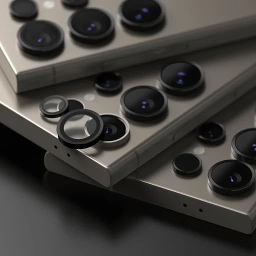 Samsung Galaxy S24 Ultra Ringke kameralencsevédő üvegfólia fekete - 7