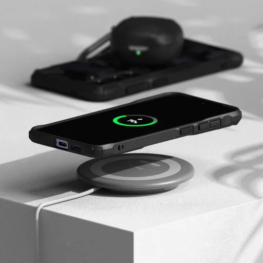 Samsung Galaxy S24 Plus Ringke Fusion X tok terepmintás fekete - 7