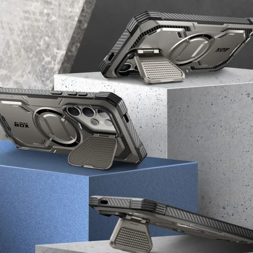  Samsung Galaxy S24 Ultra Titán Szürke I-Blason Armorbox MagSafe tok - 6