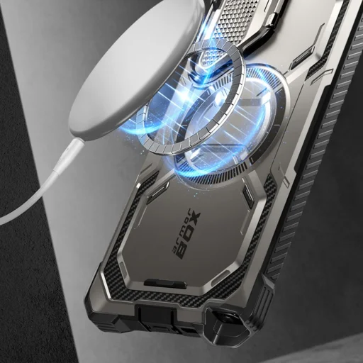  Samsung Galaxy S24 Ultra Titán Szürke I-Blason Armorbox MagSafe tok - 5