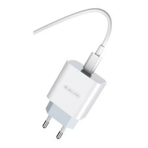 Jellico AK180 hálózati töltő adapter PD 20W 1xUSB-C + USB-C - Lightning kábel fehér - 2