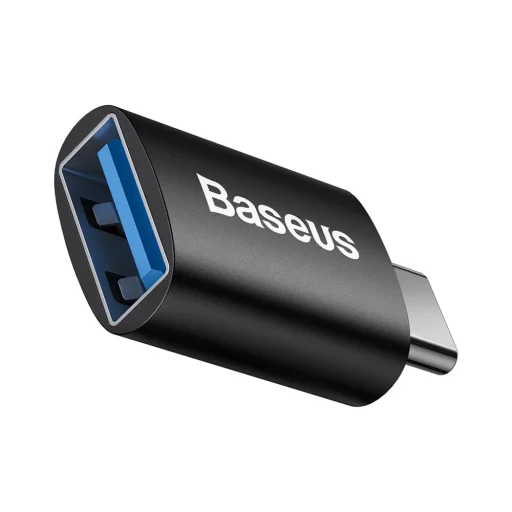 Baseus Ingenuity USB-C – USB-A OTG adapter (fekete) - 2