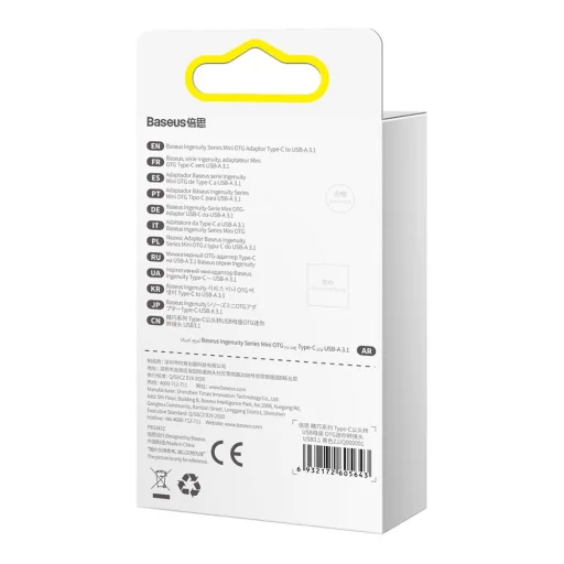 Baseus Ingenuity USB-C – USB-A OTG adapter (fekete) - 5
