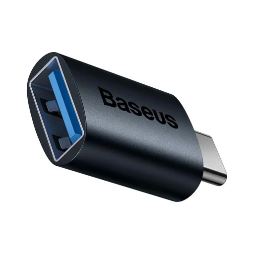 Baseus Ingenuity USB-C – USB-A OTG adapter (kék) - 1