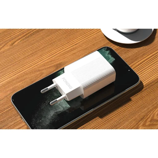 Foneng EU28 hálózati töltő adapter + USB-A - USB-C kábel QC 3.0 - 2