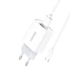 Foneng EU30 2xUSB-A hálózati töltő adapter + USB-A - USB-C kábel thumbnail
