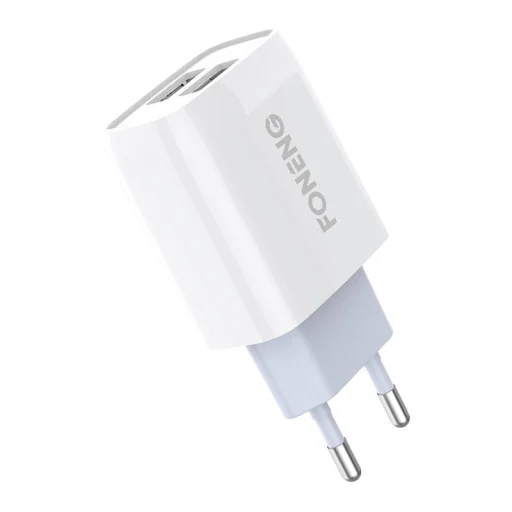 Foneng EU30 2xUSB-A hálózati töltő adapter + USB-A - USB-C kábel - 3