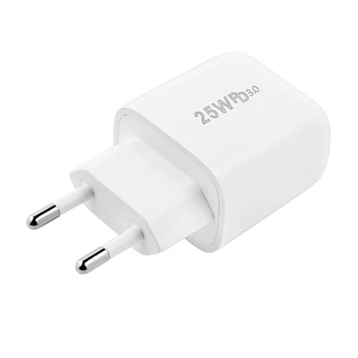 Foneng EU40 USB-C hálózati töltő adapter 25W PD QC 3.0 (fehér) - 4