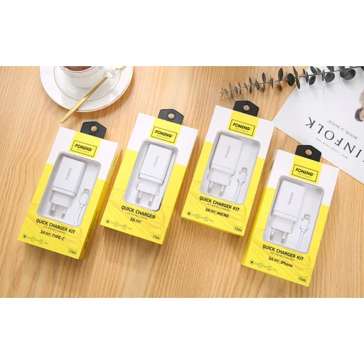 Foneng K300 USB-A hálózati töltő adapter (fehér) - 3