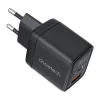 Choetech PD6052 hálózati töltő adapter GAN3 USB-A + USB-C PD35W (fekete) thumbnail