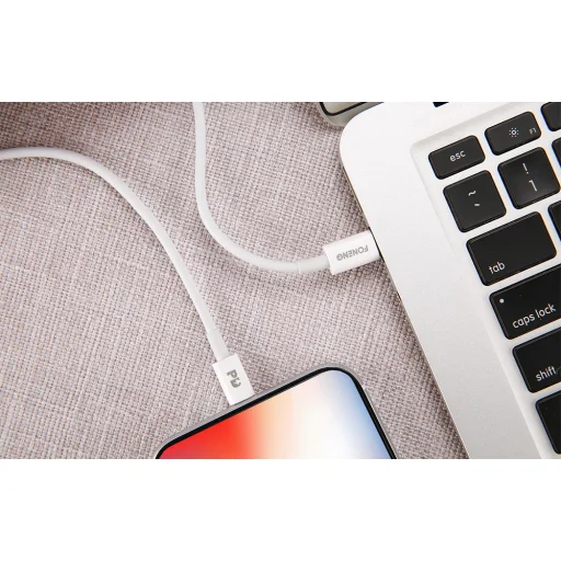 Foneng X31 USB-C - Lighting kábel, 20W 1m (fehér) - 2