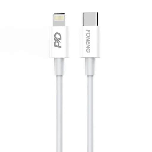 Foneng X31 USB-C - Lighting kábel, 20W 1m (fehér) - 1