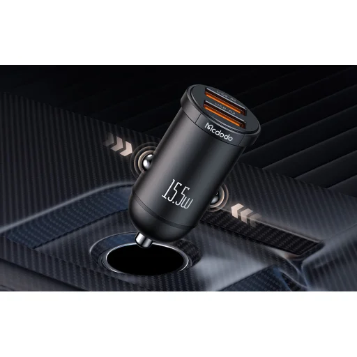 Mcdodo CC-2950 autós szivargyújtós töltő 2x USB-A, 15.5W (fekete) - 6