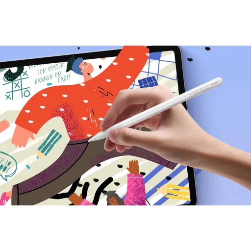 Baseus Smooth Writing 2 Stylus LED indikátorral (fehér) (SXBC060502) - 4