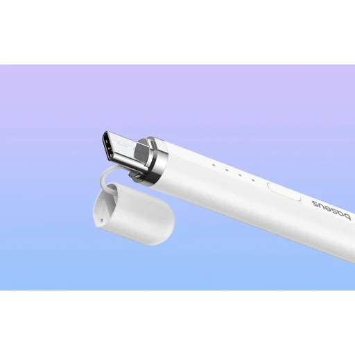 Active stylus Baseus Smooth Writing Series Stylus plug-in USB-C töltéssel (fehér) - 5