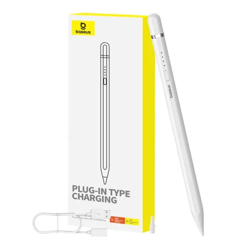Active stylus Baseus Smooth Writing Series Stylus plug-in USB-C töltéssel (fehér) - 1