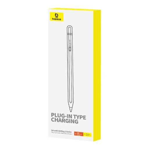Active stylus Baseus Smooth Writing Series Stylus plug-in USB-C töltéssel (fehér) - 8