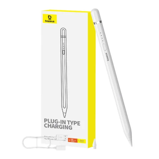 Active stylus Baseus Smooth Writing Series Stylus plug-in USB-C töltéssel (fehér) - 1