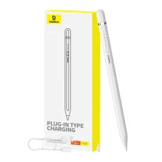 Active stylus Baseus Smooth Writing Series Stylus plug-in Lightning töltéssel (fehér) 