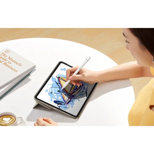 Active stylus Baseus Smooth Writing Series Stylus plug-in Lightning töltéssel (fehér)  - 4