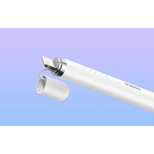 Active stylus Baseus Smooth Writing Series Stylus plug-in Lightning töltéssel (fehér)  - 6