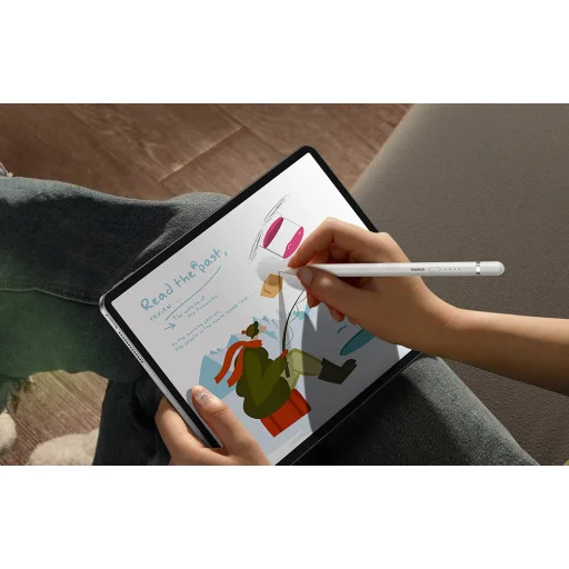 Active stylus Baseus Smooth Writing Series Stylus plug-in Lightning töltéssel (fehér)  - 3