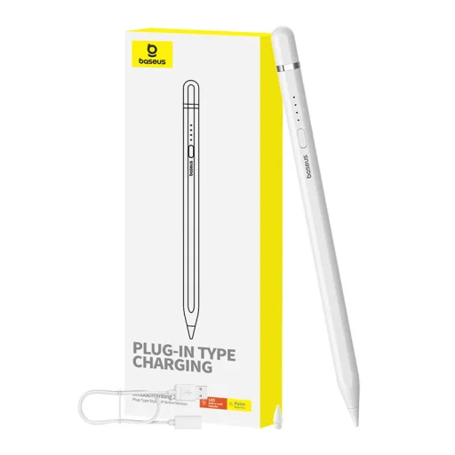 Active stylus Baseus Smooth Writing Series Stylus plug-in Lightning töltéssel (fehér)  - 1