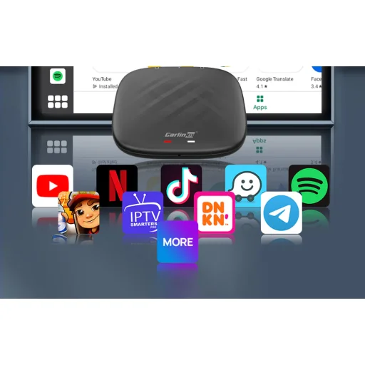 Carlinkit TBOX MINI vezeték nélküli adapter Apple Carplay/Android Auto (fekete) - 9