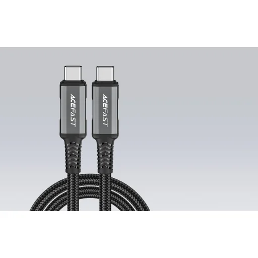 Acefast C1-09 USB-C - USB-C kábel 48W, 1m (fekete-szürke) - 4
