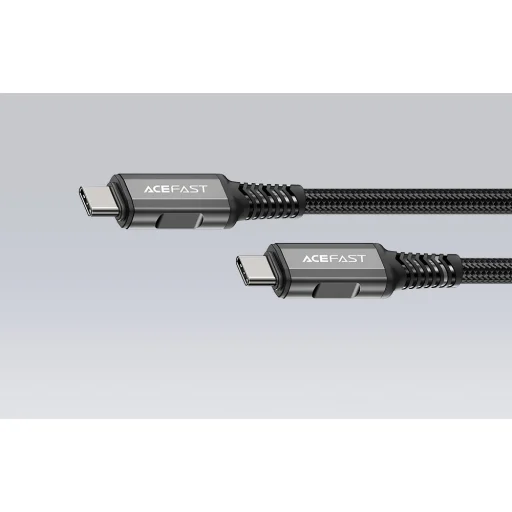 Acefast C1-09 USB-C - USB-C kábel 48W, 1m (fekete-szürke) - 7