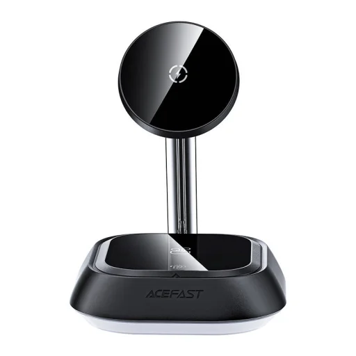 Acefast E16 3 az 1-ben mágneses vezeték nélküli töltő LED világítással (fekete) magsafe kompatibilis - 4