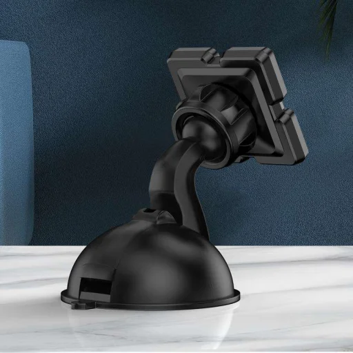 KAKUSIGA KSC-780B Mágneses autós telefontartó műszerfalra / szélvédőre fekete - 5