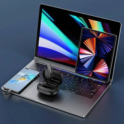 USAMS ENC 2.4G vezeték nélküli Lavalier mikrofon Lightning ZB244MKF01 (US-ZB244) - 5