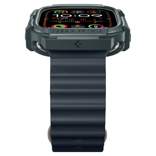 Apple Ultra 1/2 (49mm) Spigen Rugged Armor tok Abyss zöld - 1