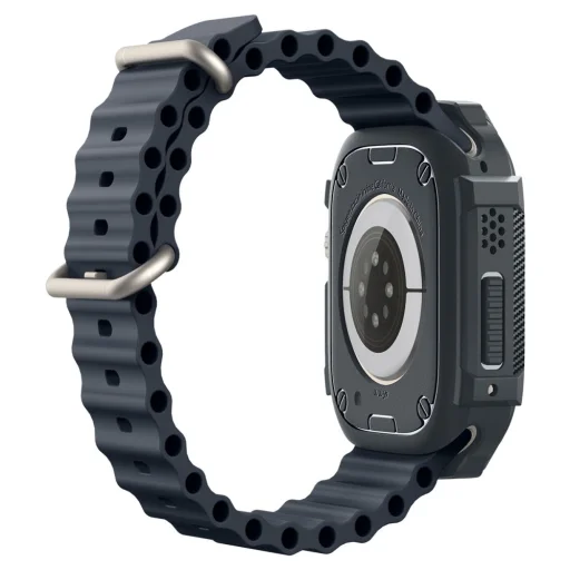 Apple Ultra 1/2 (49mm) Spigen Rugged Armor tok sötét szürke - 7