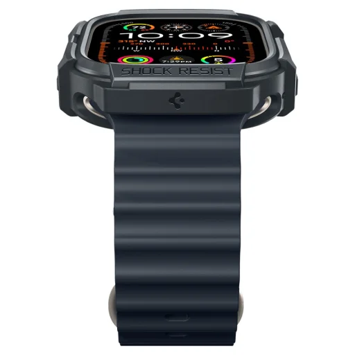 Apple Ultra 1/2 (49mm) Spigen Rugged Armor tok sötét szürke - 2