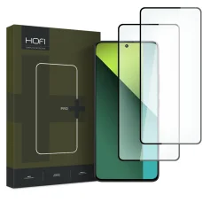 Hofi glass pro+ 2-pack Xiaomi Redmi Note 13 5G / 13 Pro 4G / 5G / 14S fekete keretes üvegfólia