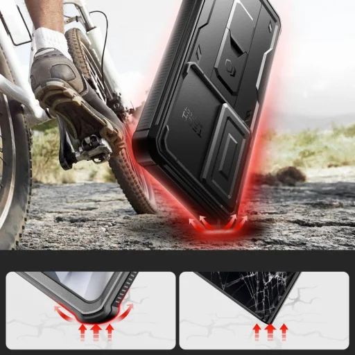 Samsung Galaxy S24 Ultra Tech-Protect Kevlar Cam+ tok fekete - 2