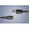 Vipfan Racing X05 USB-A - Lightning kábel 3A, 1m (fekete) thumbnail